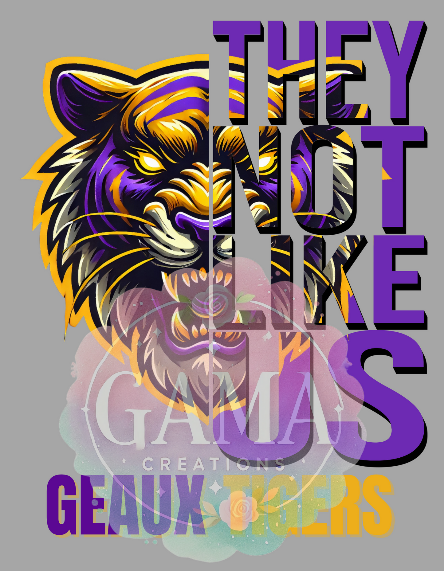 Tigers They Not Like Us Design