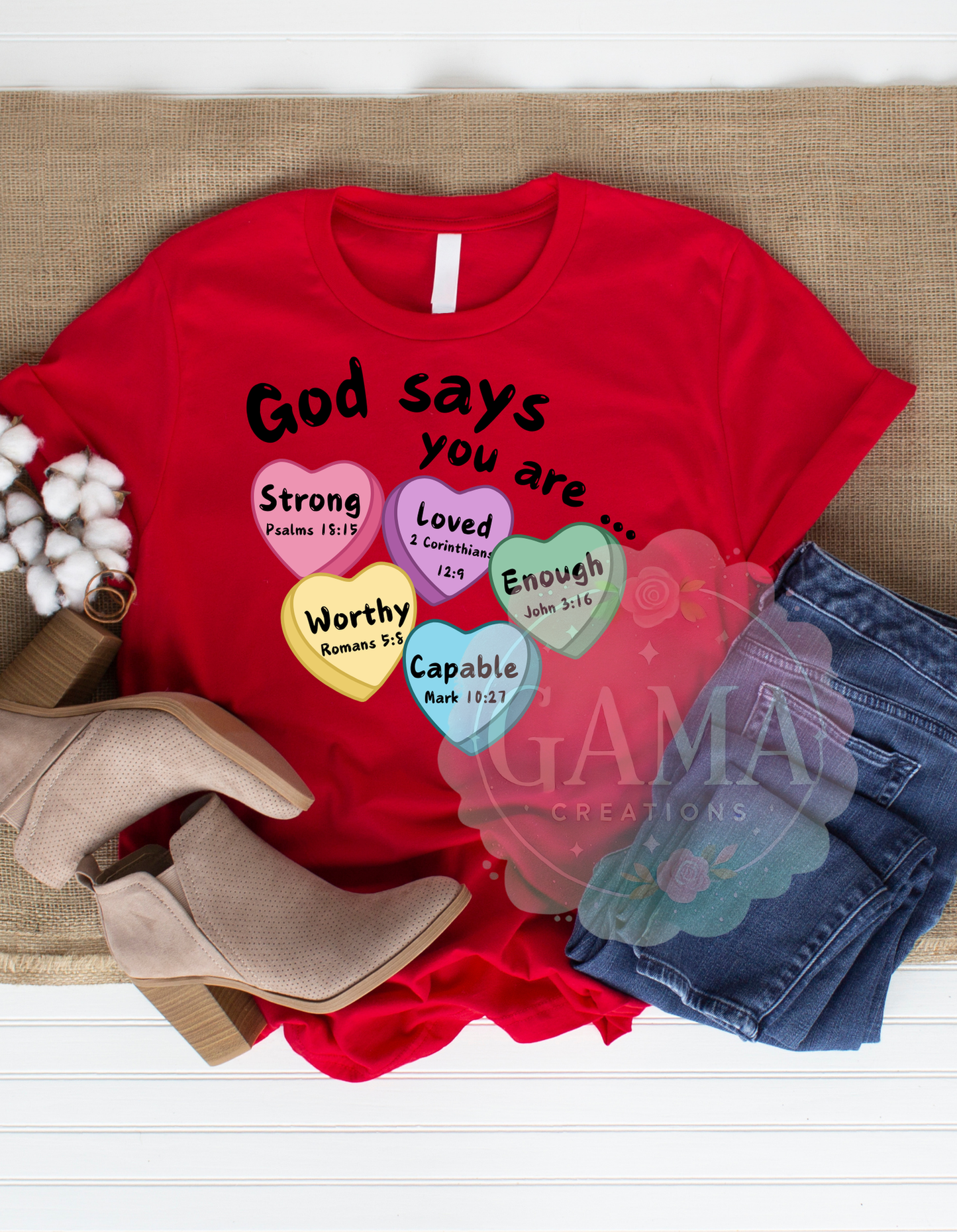 God says you are Christian Valentine's Day PNG Design, Trending T-Shirt Design, Digital Download