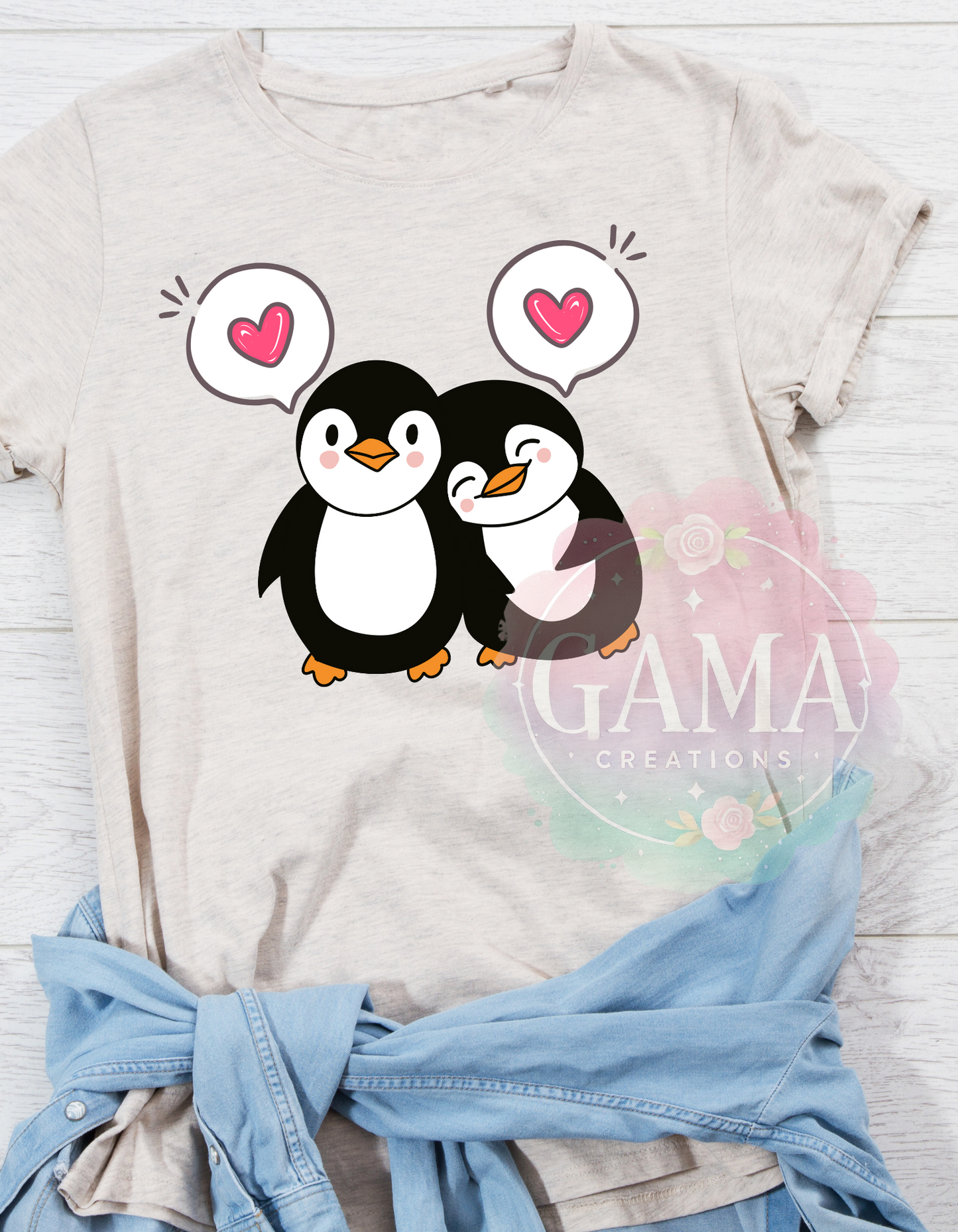 Penguin Valentine PNG Design, Trending T-Shirt Design, Digital Download