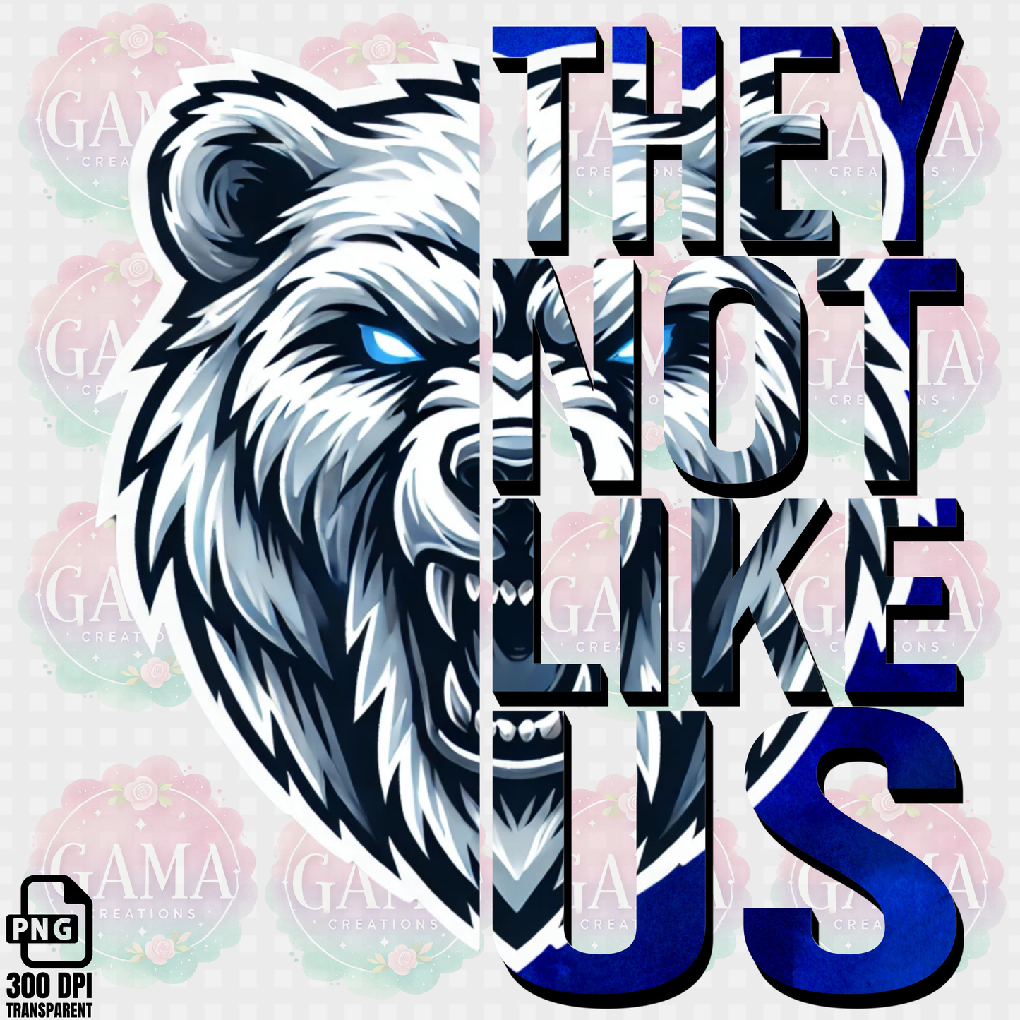 Polar Bears They Not Like Us PNG Design, Trending T-Shirt Designs