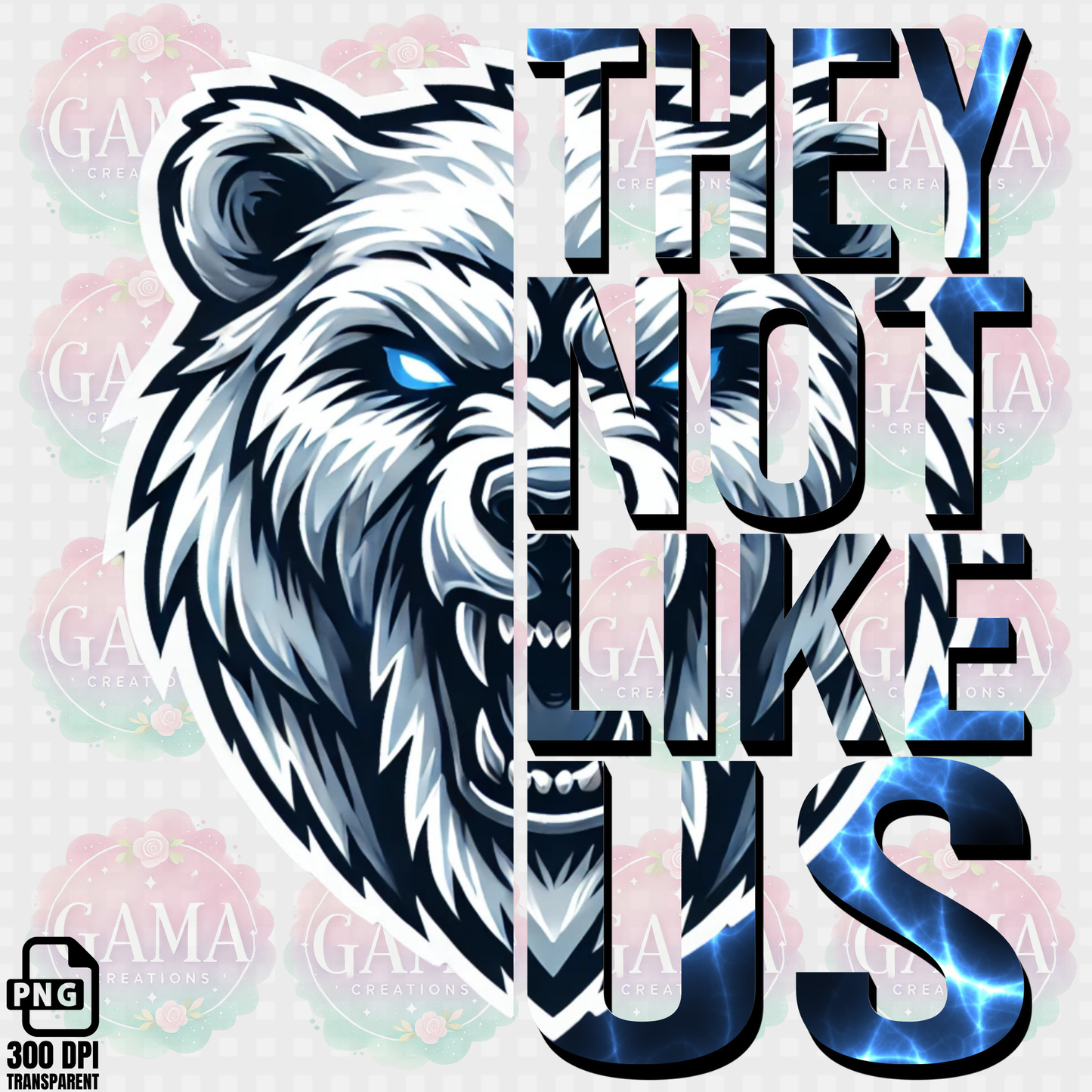 Polar Bears They Not Like Us PNG Design, Trending T-Shirt Designs