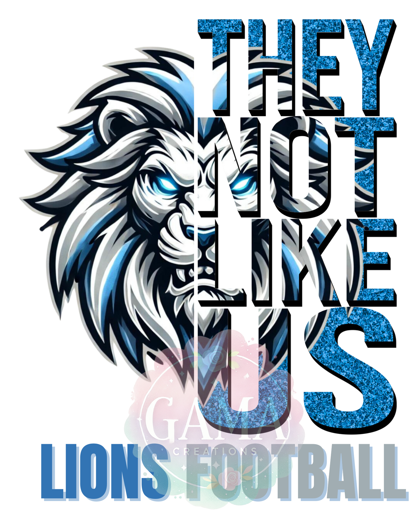Lions They Not Like Us PNG, Trending T-Shirt Design, Digital Download