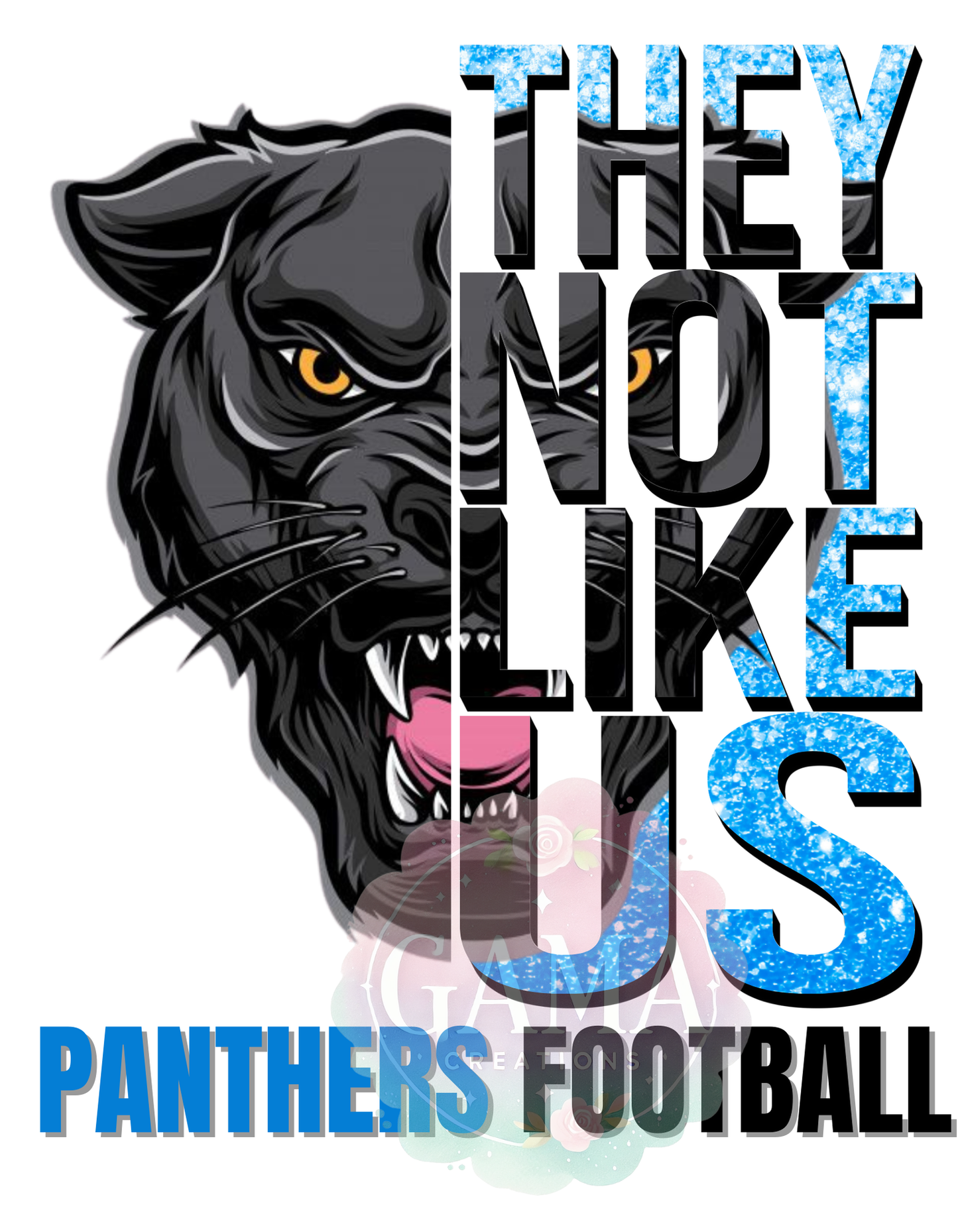 Panther They Not Like Us PNG, Trending T-Shirt Design, Digital Download