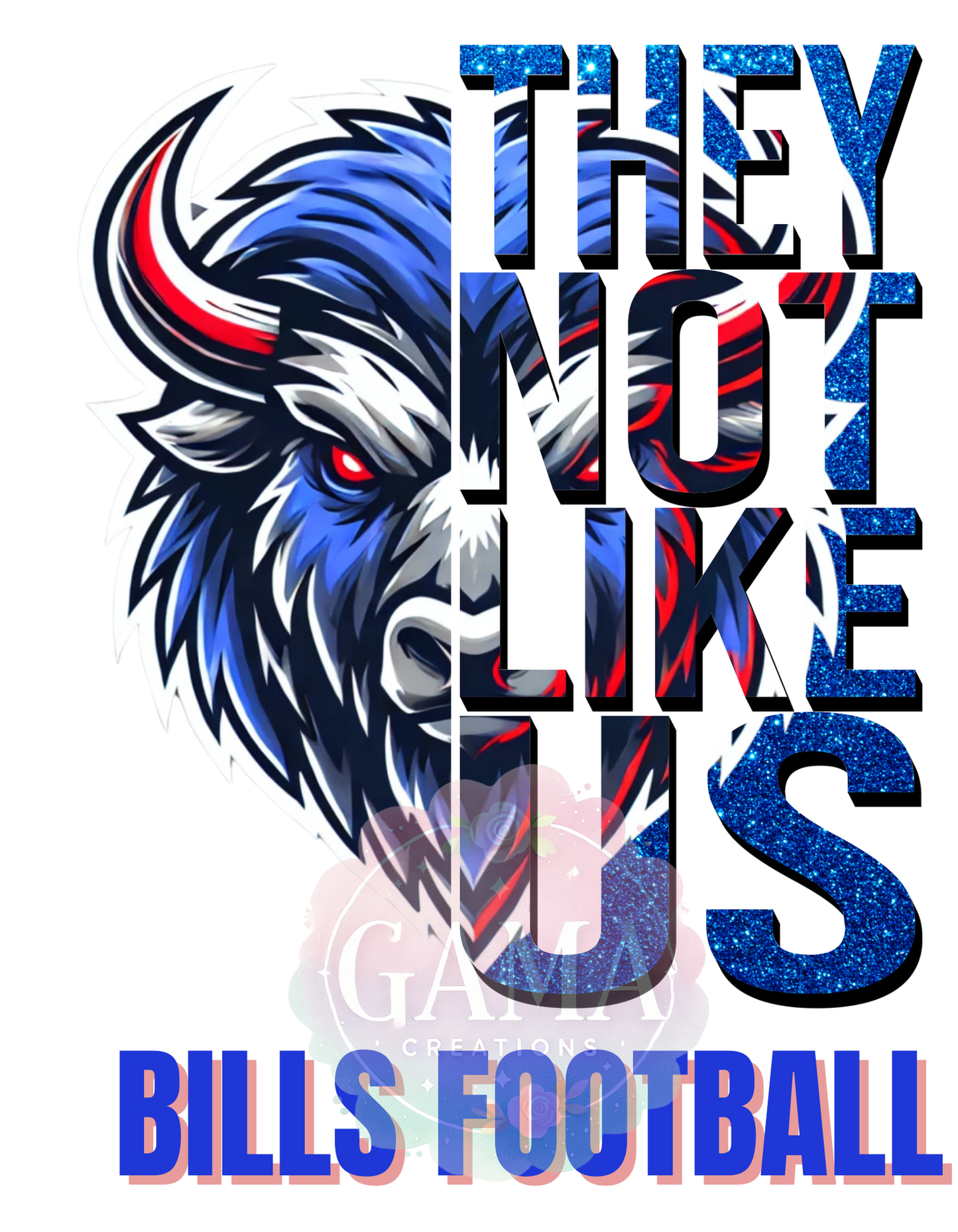 Bills They Not Like Us PNG, Trending T-Shirt Design, Digital Download