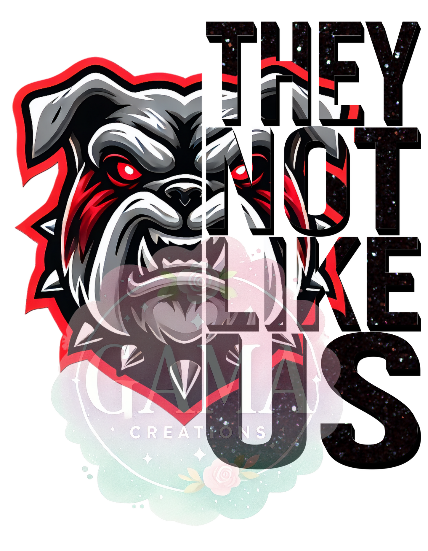 Bulldog Not Like Us 2 PNG Design, Trending T-Shirt Design, Digital Download