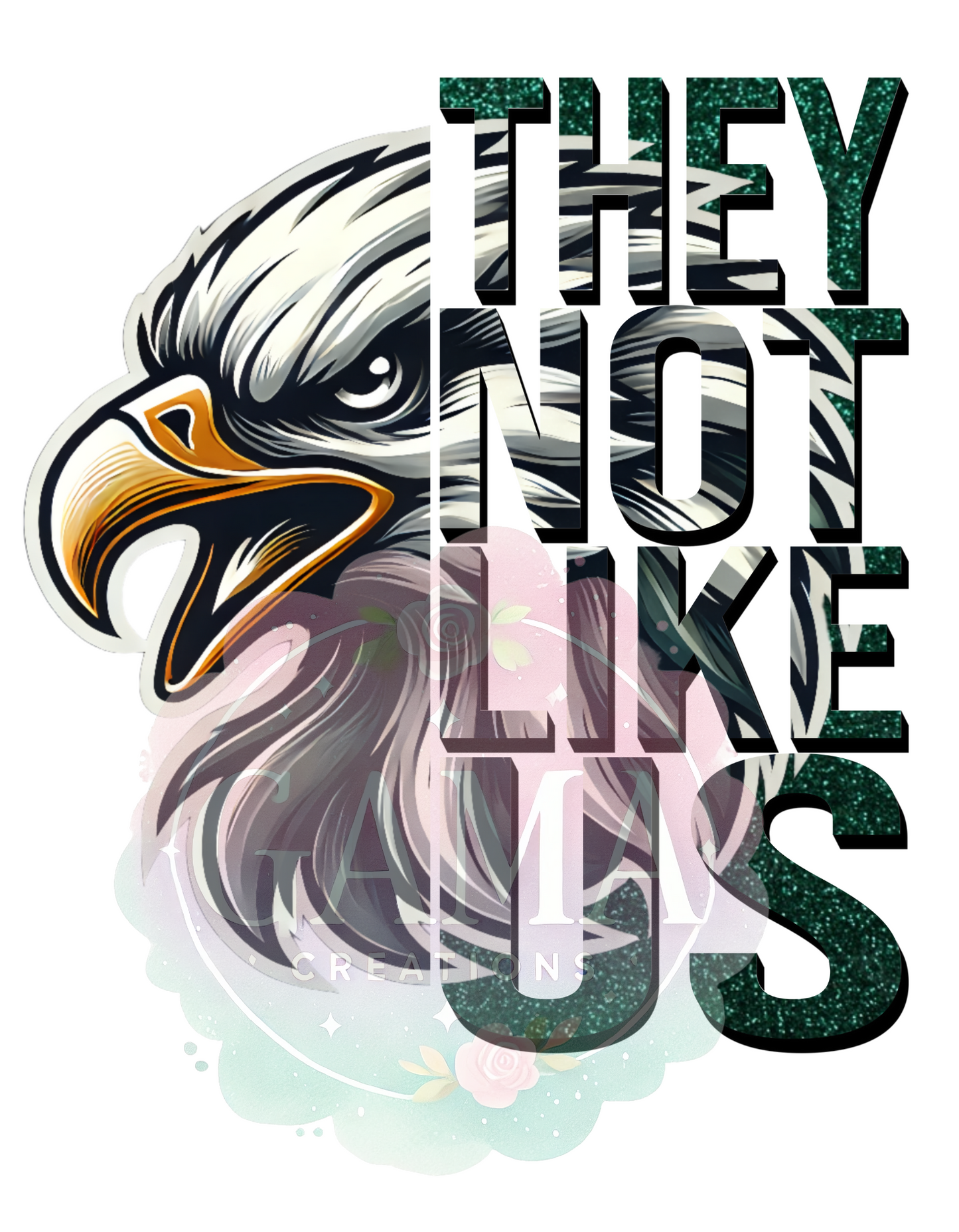 Eagles Not Like Us PNG Design, Trending T-Shirt Design, Digital Download
