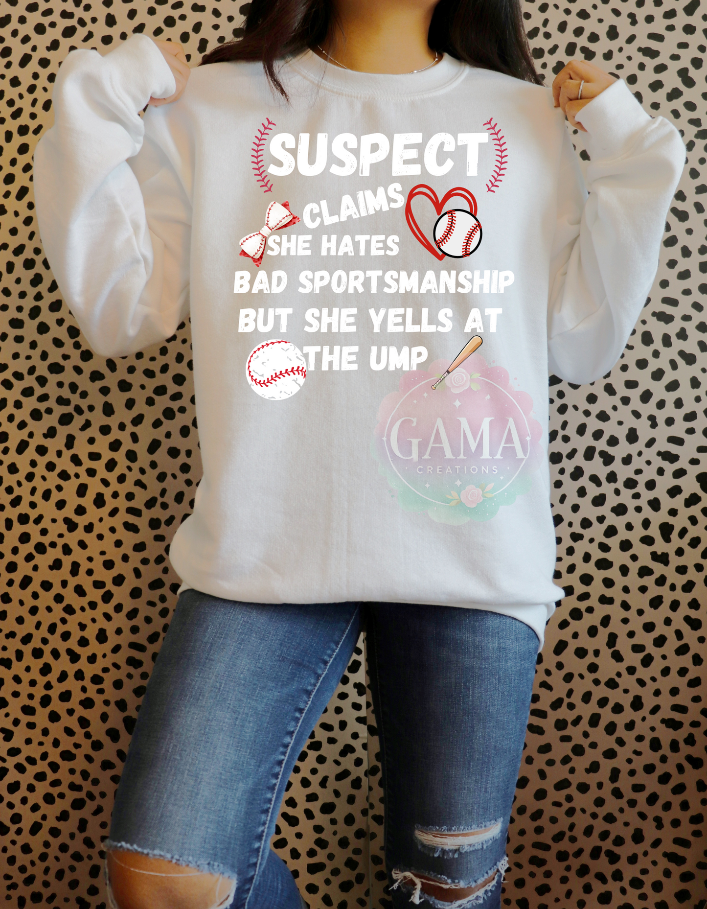 Suspect Claims Yet Yells at the Ump PNG, Trending T-Shirt Design, Digital Download