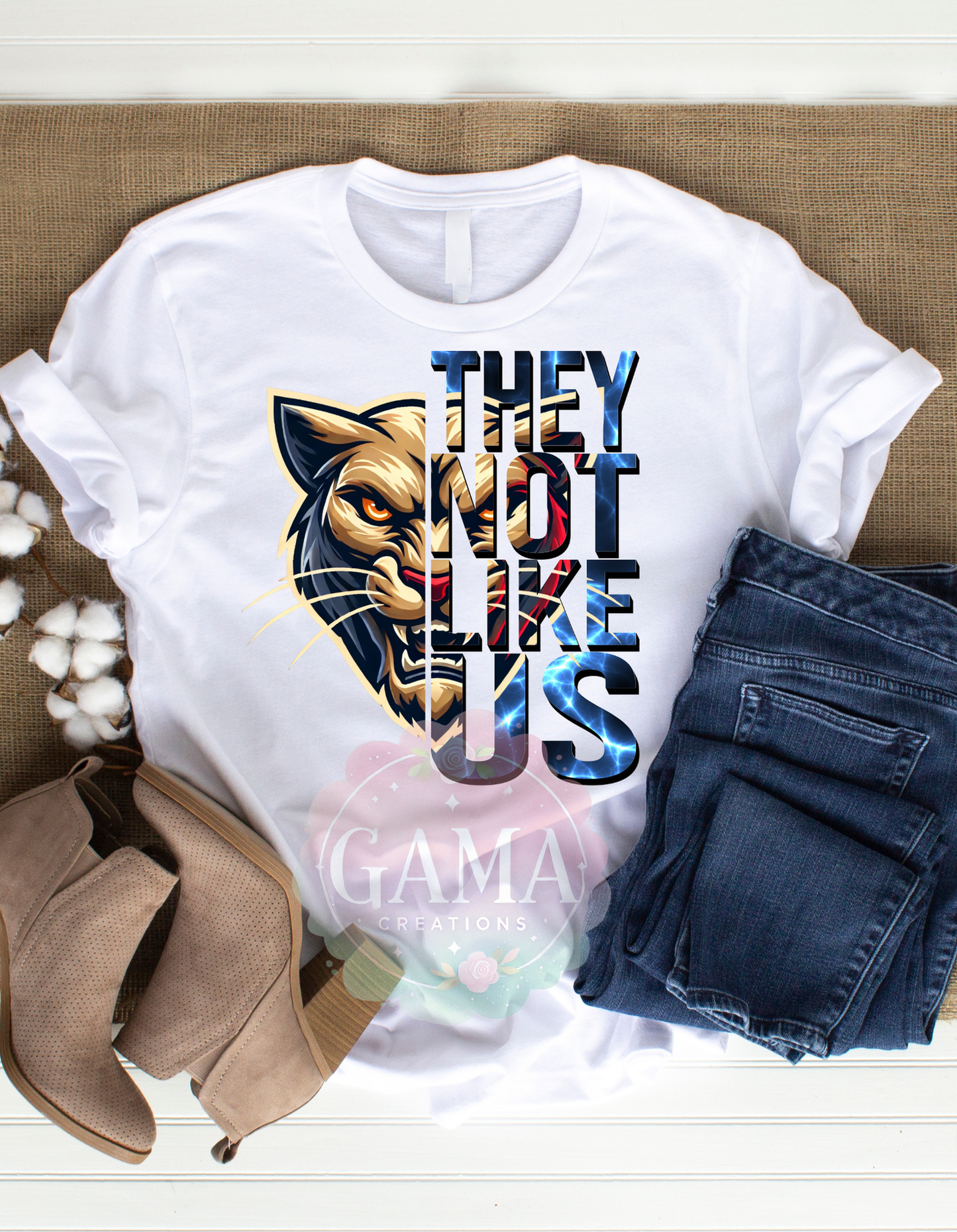 Panthers Red Navy Blue Not Like Us PNG 2 FILES, Trending T-Shirt Design, Digital Download