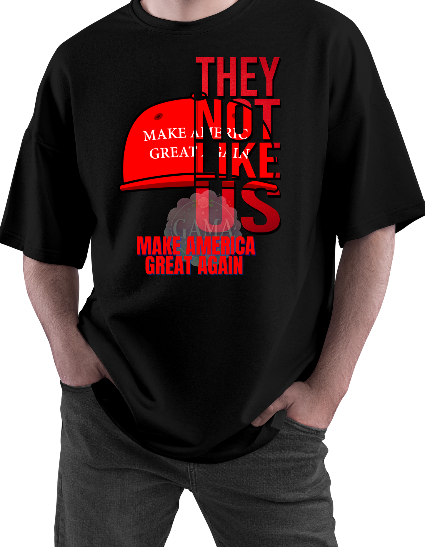 MAGA They Not Like Us PNG, Trending T-Shirt Design, Digital Download