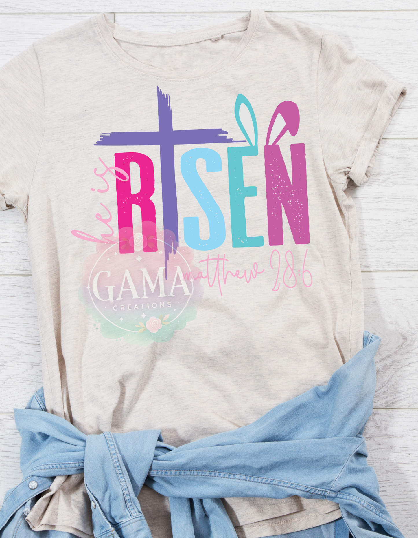 Easter He Is Risen PNG, 3 FILES!, Trending T-Shirt Design, Digital Download