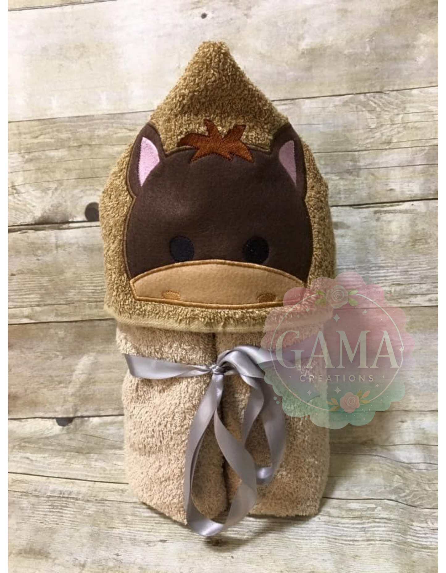 Baby Horse Hooded Towel, Full Size Bath Towel with Hood