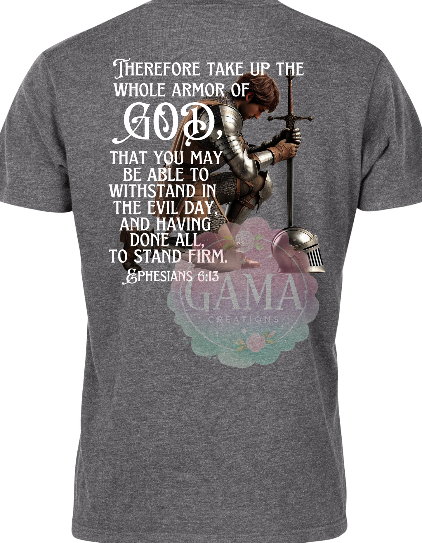 Armor of God, 2 PNG Designs (1 Male and 1 Female), Trending T-Shirt Design, Digital Download