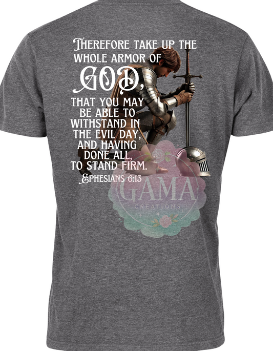 Armor of God, 2 PNG Designs (1 Male and 1 Female), Trending T-Shirt Design, Digital Download