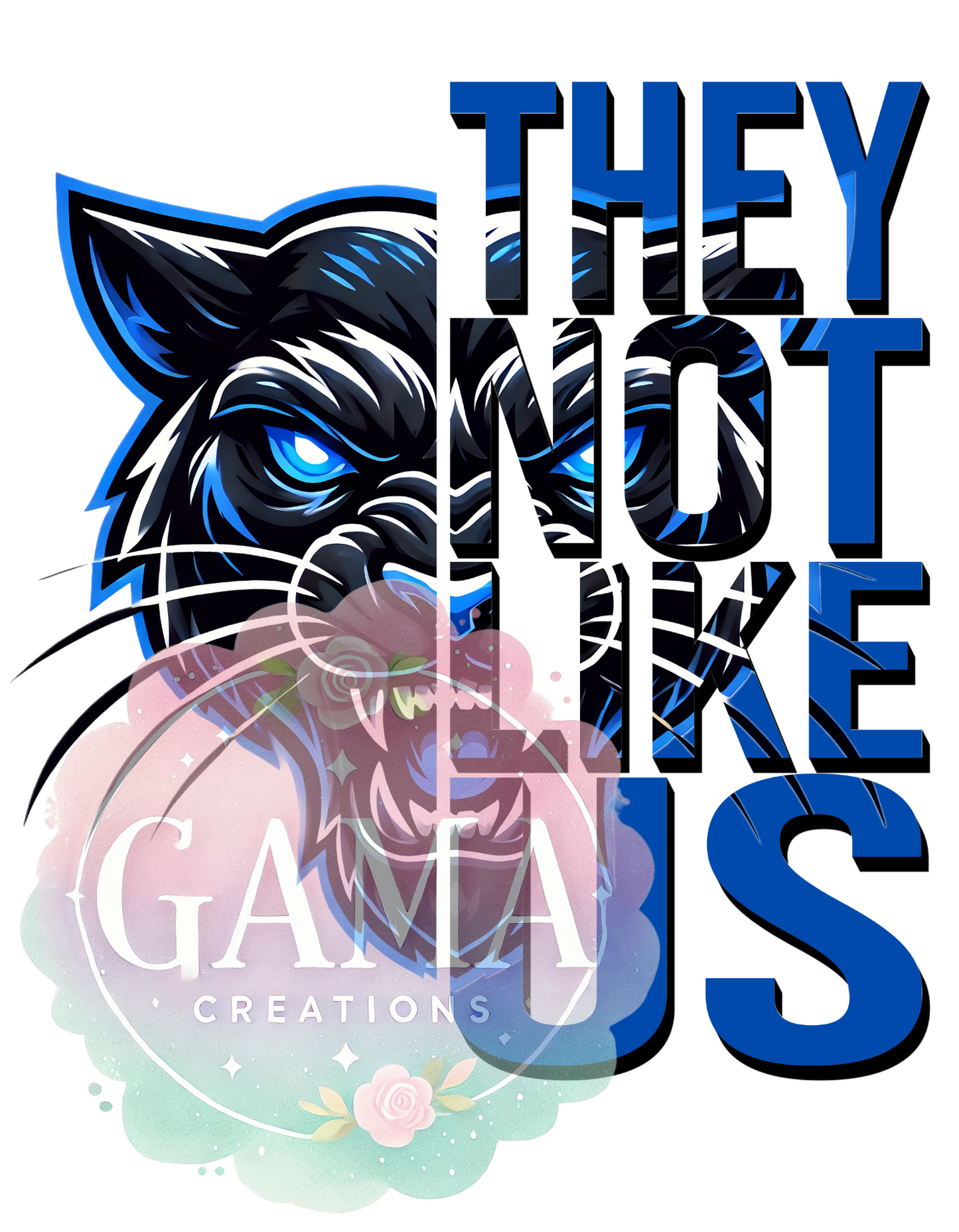 Panther They Not Like Us PNG Design, Trending T-Shirt Designs