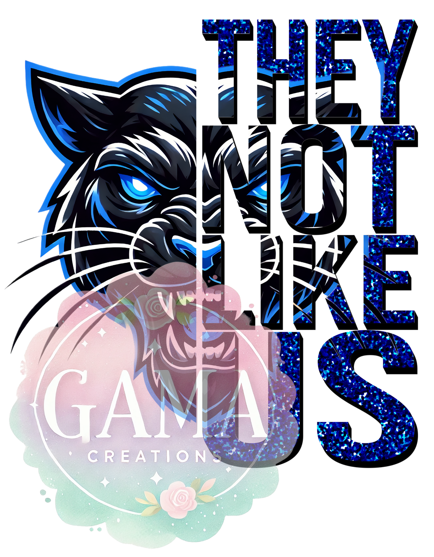Panther They Not Like Us PNG Design, Trending T-Shirt Designs