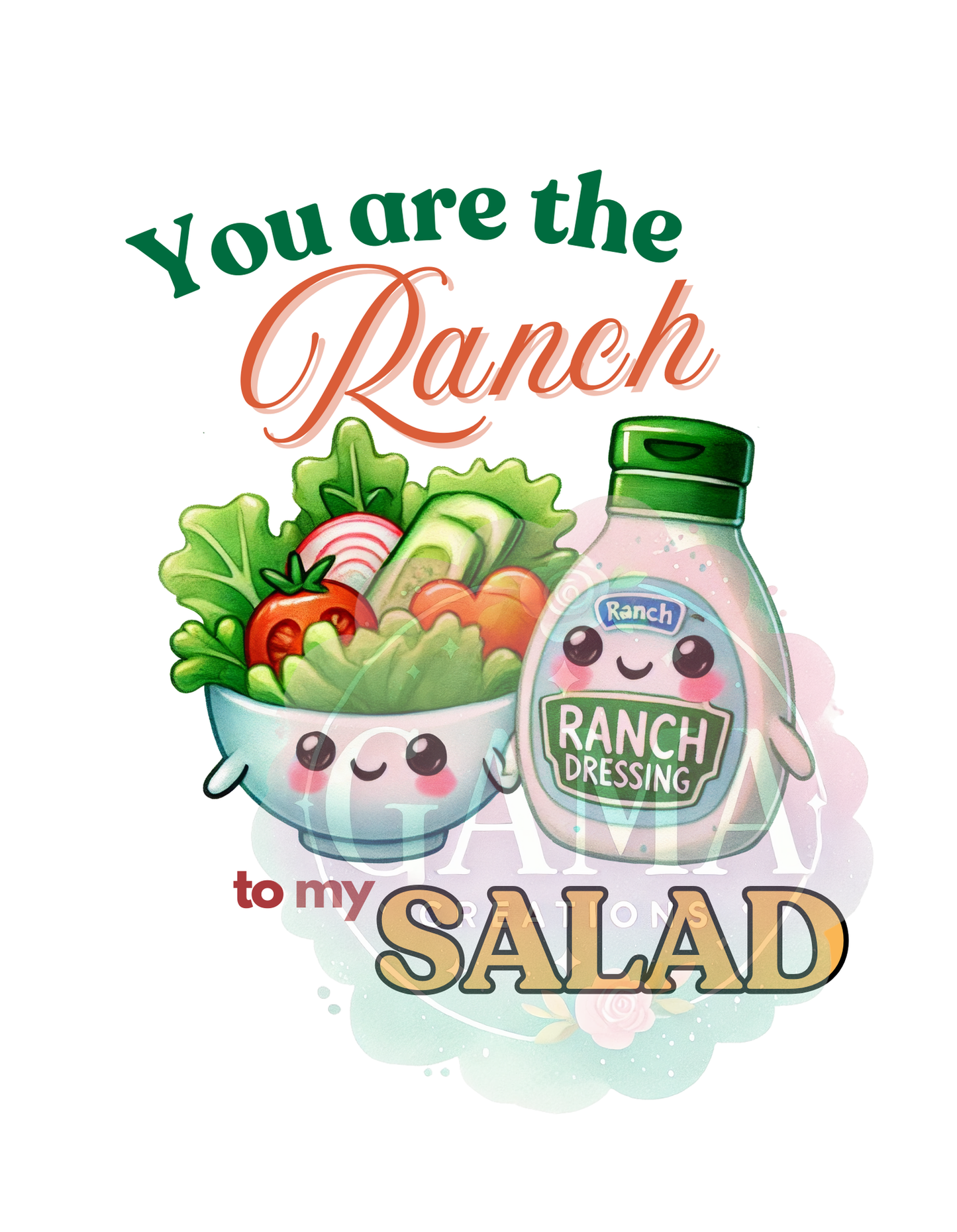 Ranch to My Salad Trending T-Shirt Design, Digital Download (Copy)