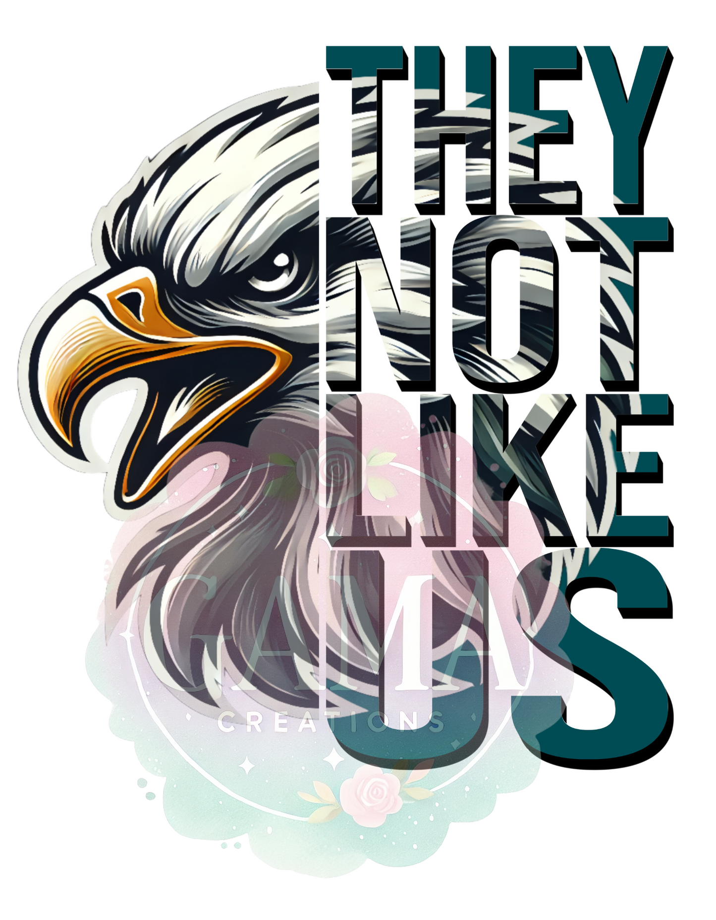 Eagles Not Like Us PNG Design, Trending T-Shirt Design, Digital Download
