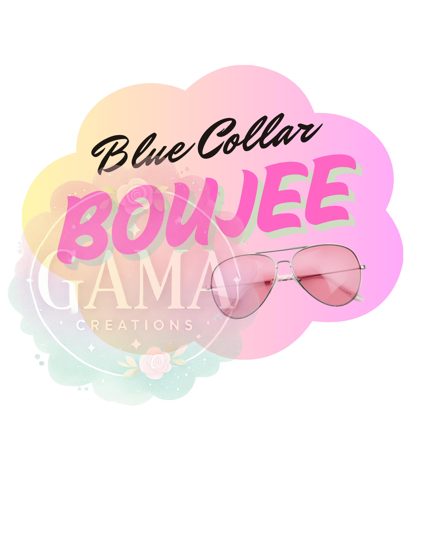 Blue Collar Boujee 2 PNG, Trending T-Shirt Design, Digital Download