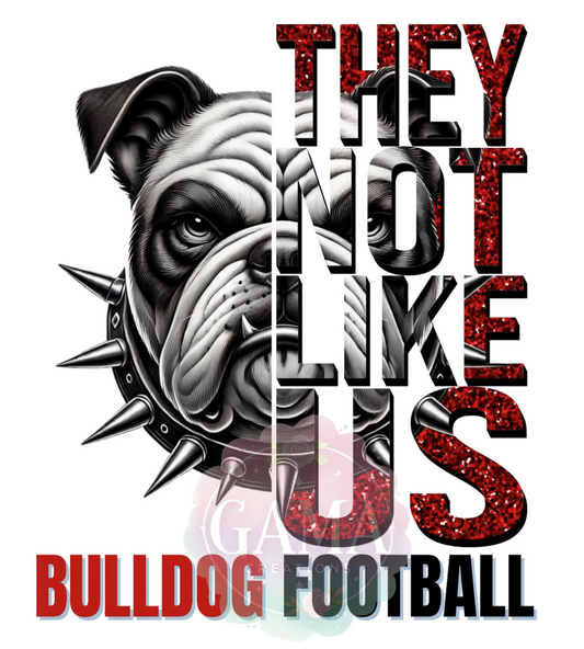 Bulldog They Not Like Us PNG, Trending T-Shirt Design, Digital Download