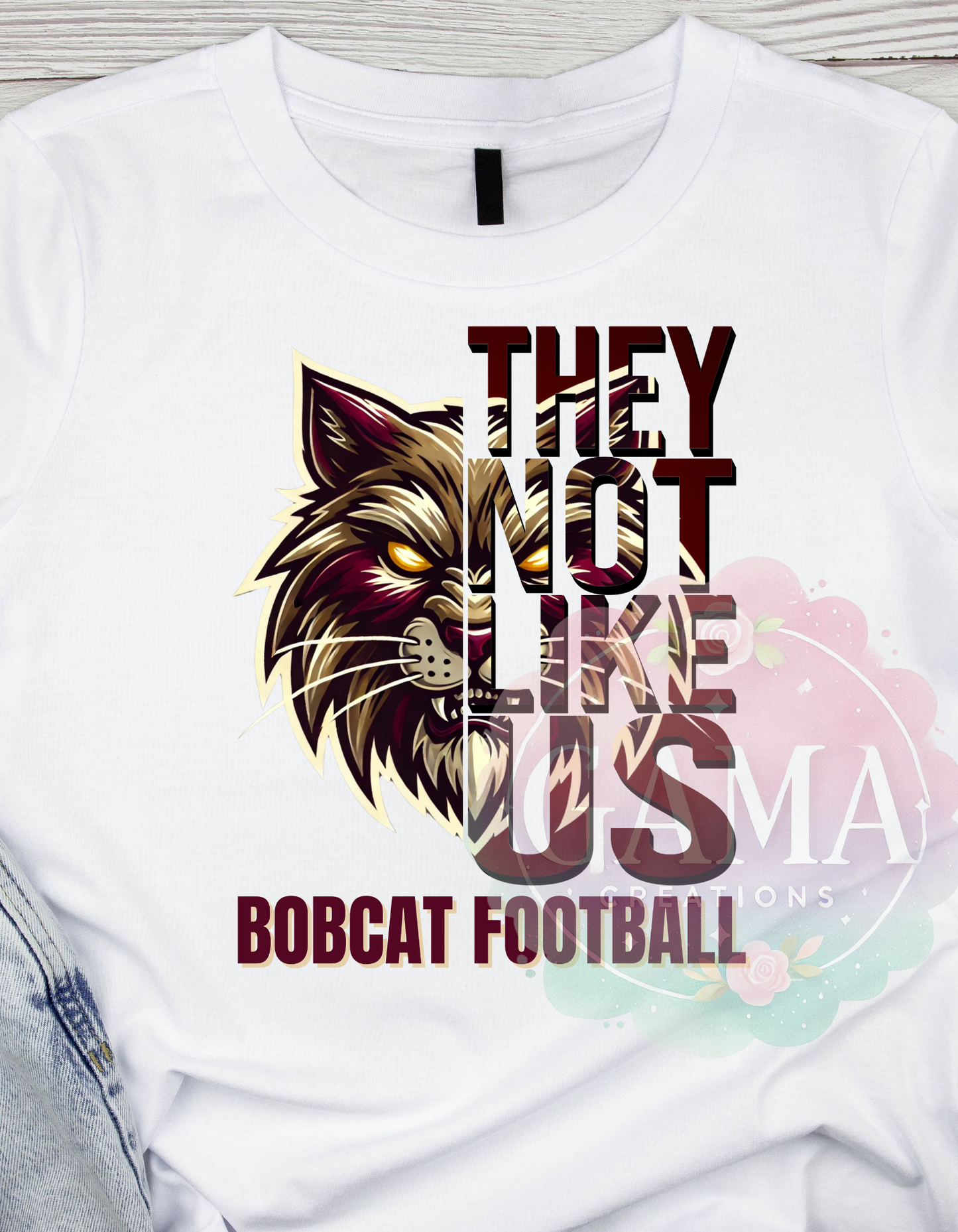 Bobcat Football They Not Like Us PNG, Trending T-Shirt Design, Digital Download