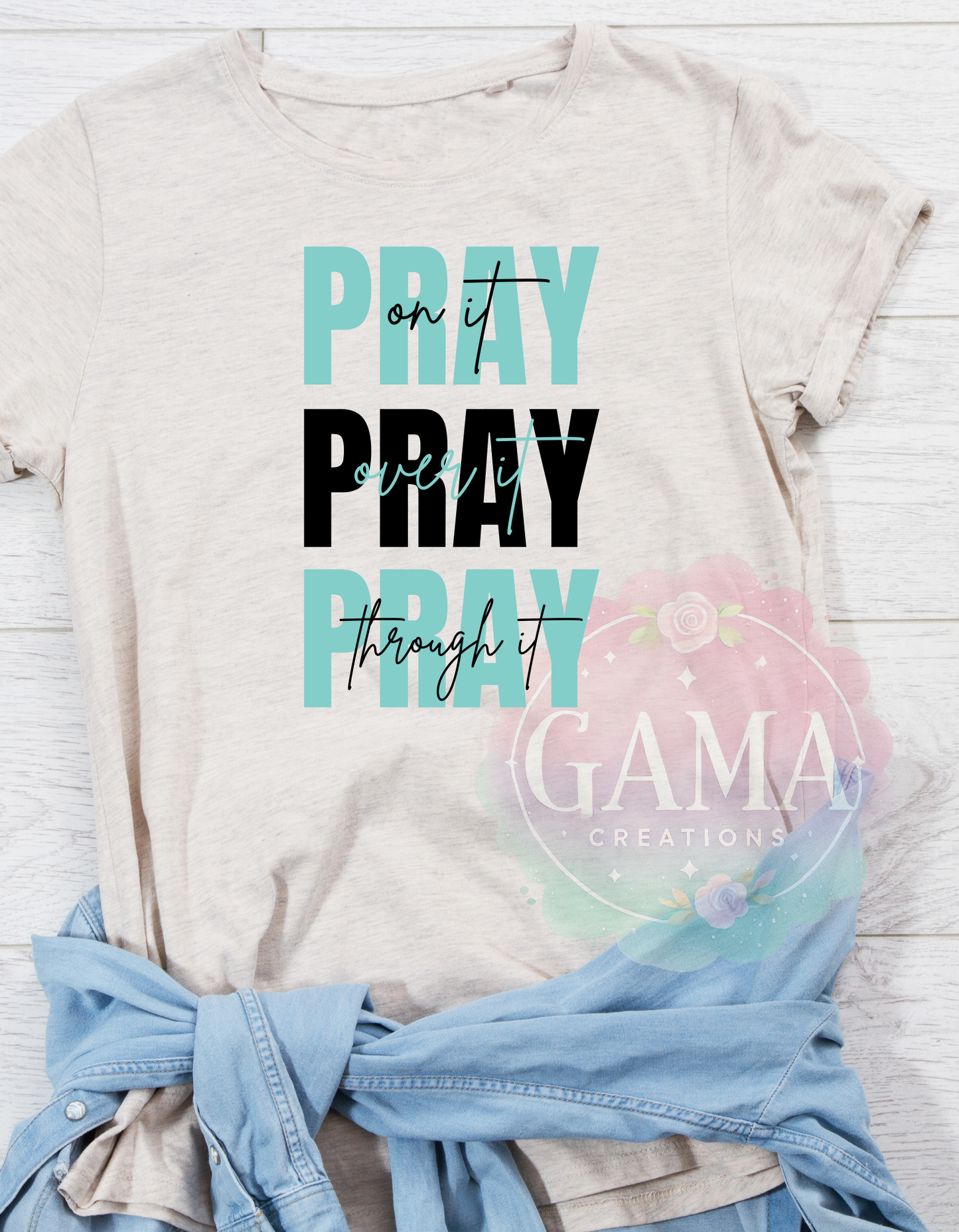 Pray on it Pray over it Pray through it Mathew 21:22 PNG Design, 6 Design BUNDLE! Trending T-Shirt Design, Digital Download