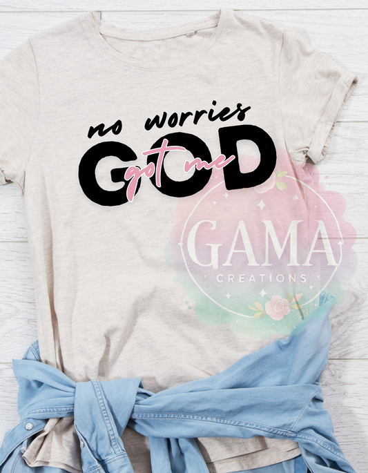 No Worries God Got Me 3 PNG Designs, Trending T-Shirt Design, Digital Download