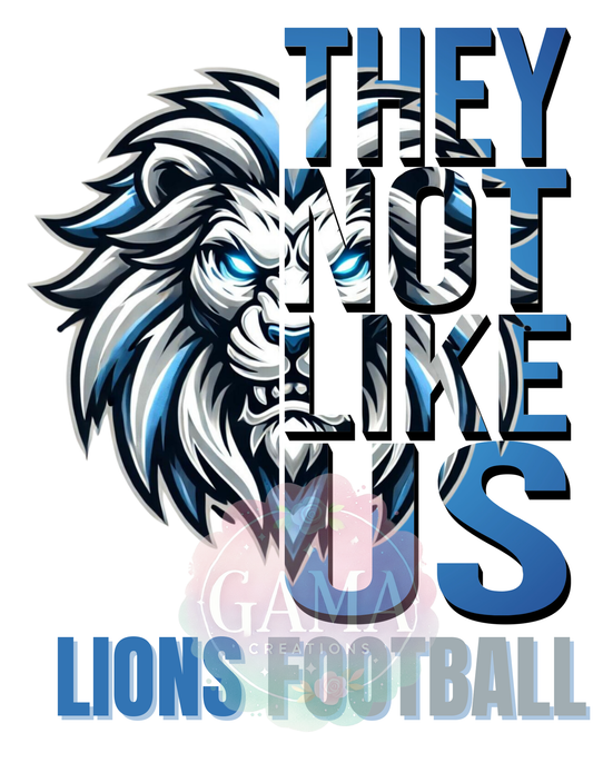 Lions They Not Like Us PNG, Trending T-Shirt Design, Digital Download