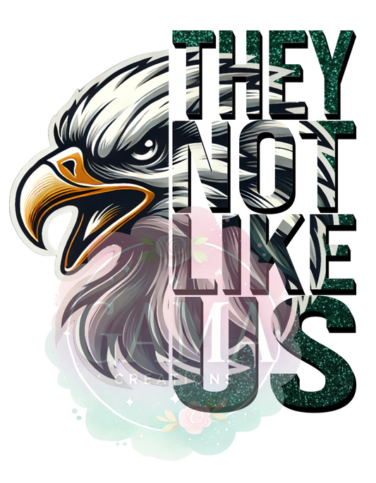 Eagles Not Like Us PNG Design, Trending T-Shirt Design, Digital Download