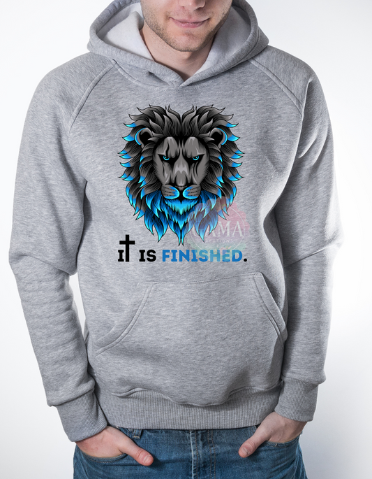 It Is Finished Lion Christian PNG, Trending T-Shirt Design, Digital Download