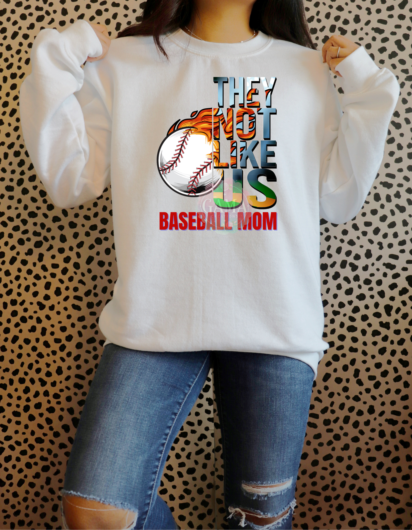 Baseball Mom They Not Like Us PNG, Trending T-Shirt Design, Digital Download
