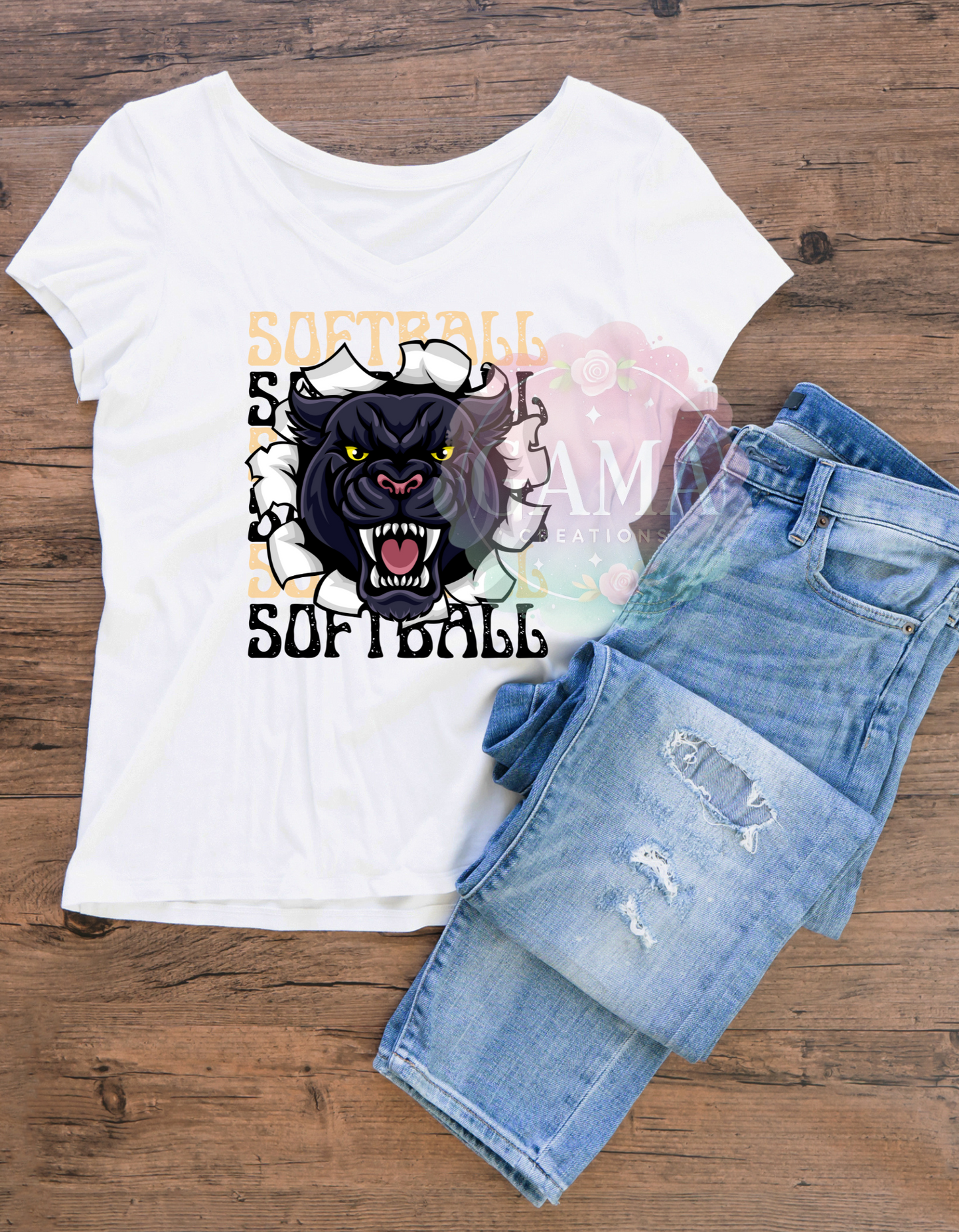 Panthers Softball PNG, Trending T-Shirt Design, Digital Download