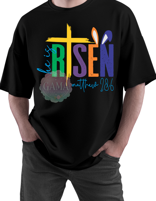 Easter He Is Risen PNG, 3 FILES!, Trending T-Shirt Design, Digital Download