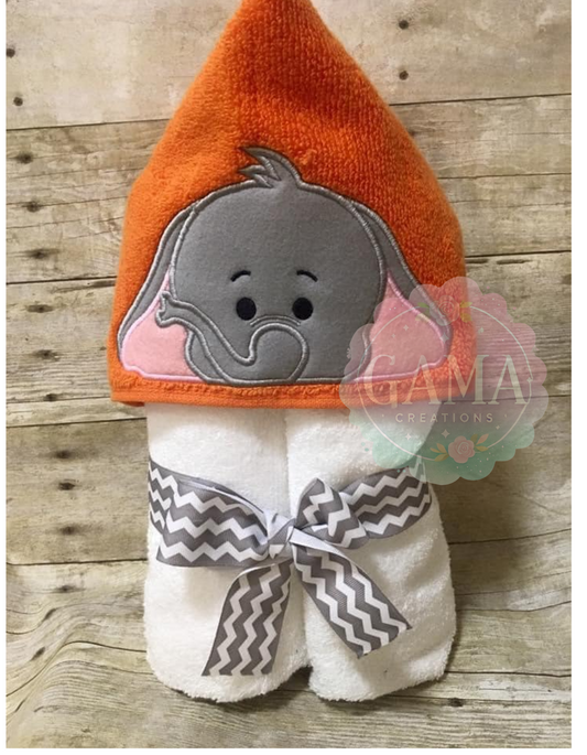 Elephant Hooded Towel, Full Size Bath Towel with Hood