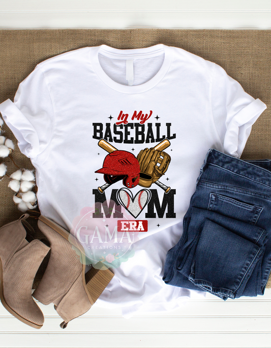 Baseball Mom Era PNG, Trending T-Shirt Design, Digital Download