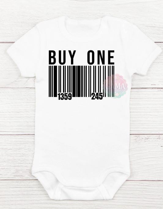 Buy One Get One Free Twins Barcode Design, Trending T-Shirt Design, Digital Download