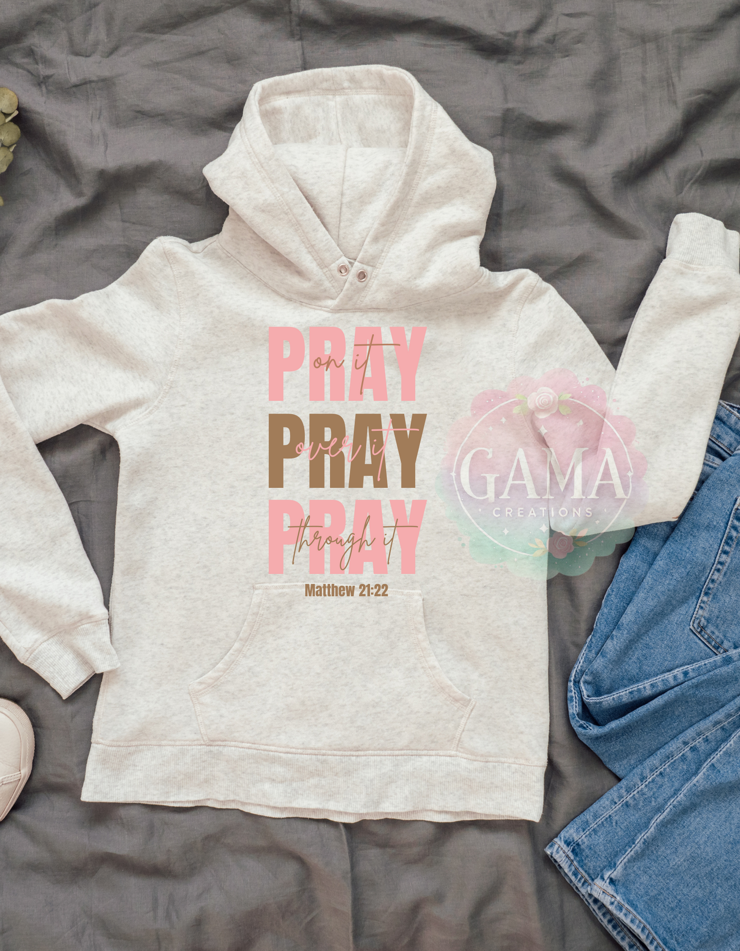 Pray on it Pray over it Pray through it Mathew 21:22 PNG Design, 6 Design BUNDLE! Trending T-Shirt Design, Digital Download